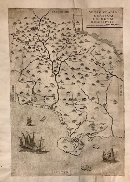 Duchetti Claudio (Duchet Claude)  Senae et adiacentium locorum descriptio 1602 Roma 